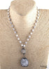 Boho Necklace, RH Amazonite, Crystal Green Natural Stone